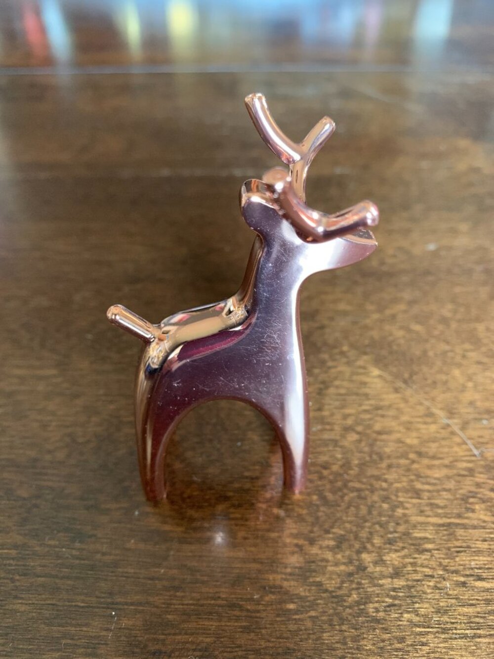 Vintage Umbra REINDEER RING HOLDER 3.25" High Copper